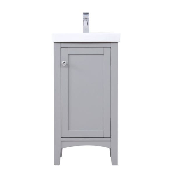 18 in. single bathroom vanity set in Grey