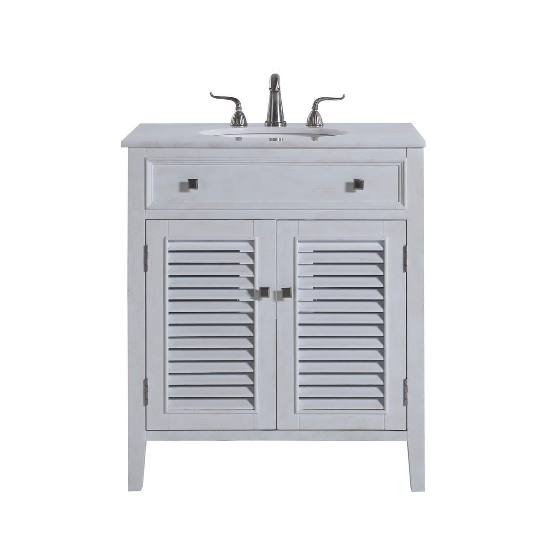 30 in. Single Bathroom Vanity set in Antique White