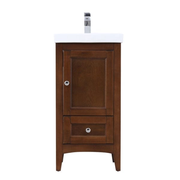 18 in. Single Bathroom Vanity Set in Antique Coffee