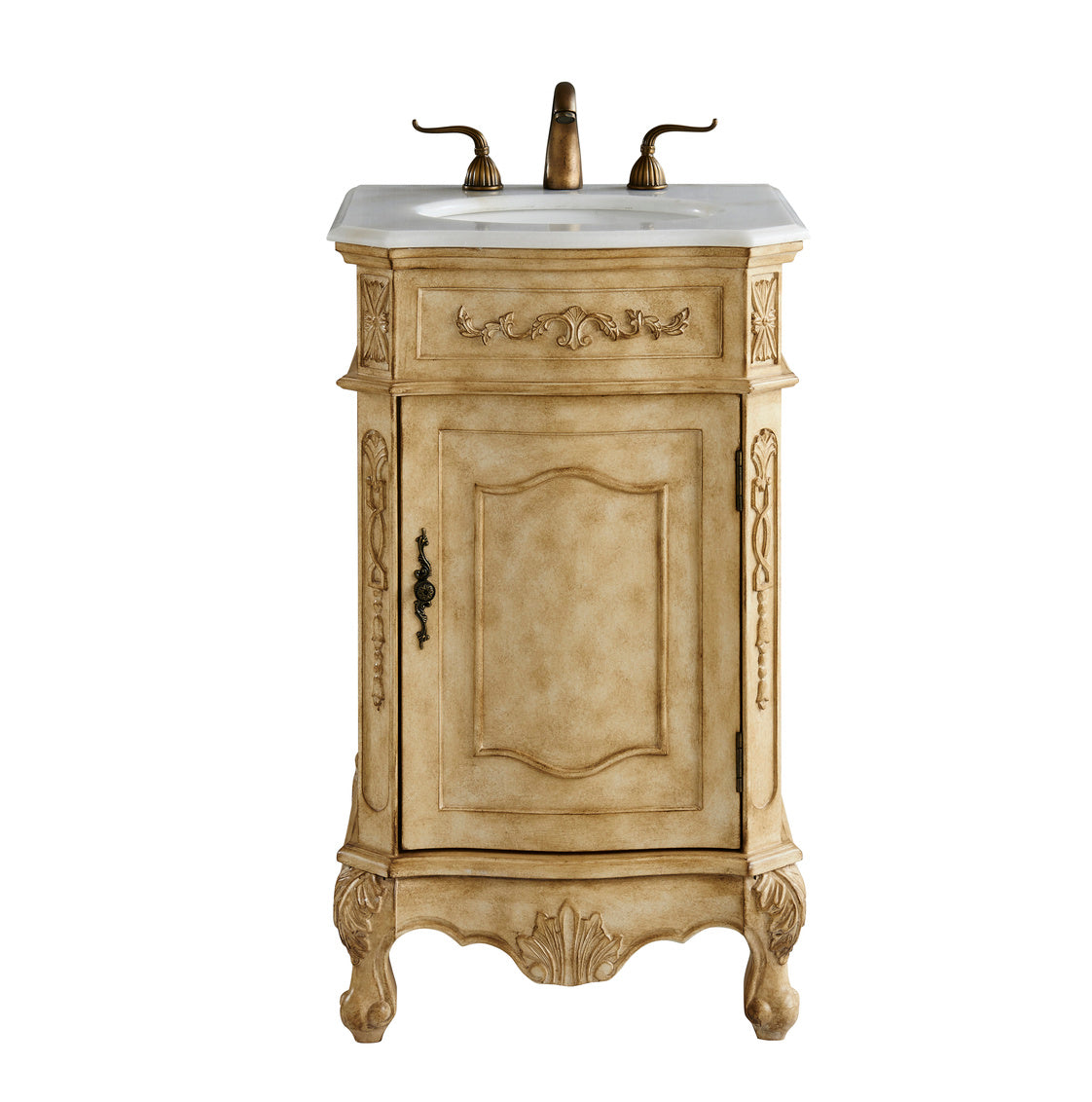 21 in. Single Bathroom Vanity set in Antique Beige