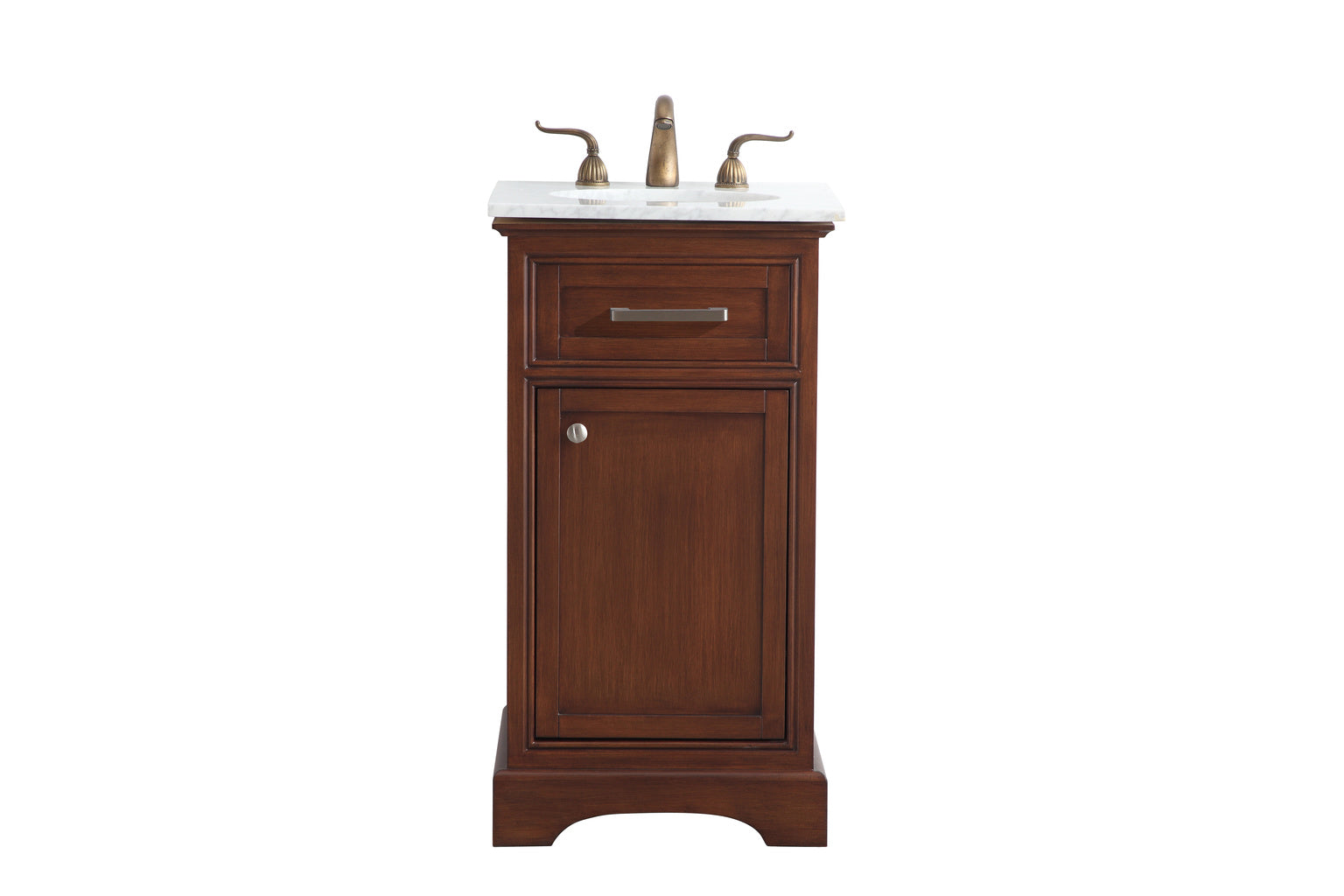 19 in. Single Bathroom Vanity set in teak