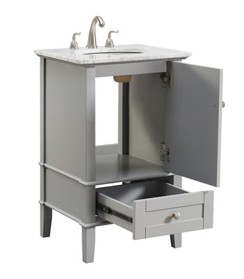 21 in. Single Bathroom Vanity set in Grey