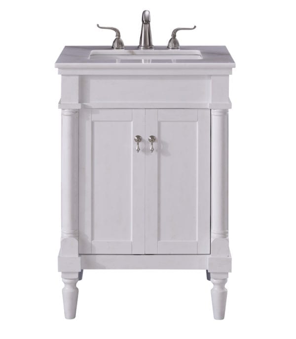 24 in. Single Bathroom Vanity set in Antique White