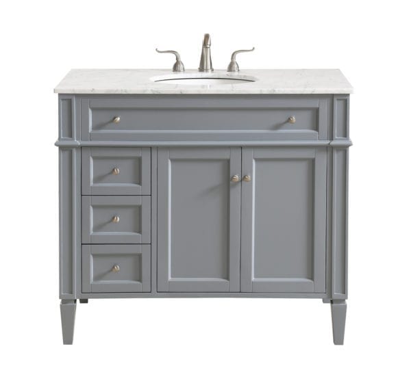 40 in. Single Bathroom Vanity set in Grey