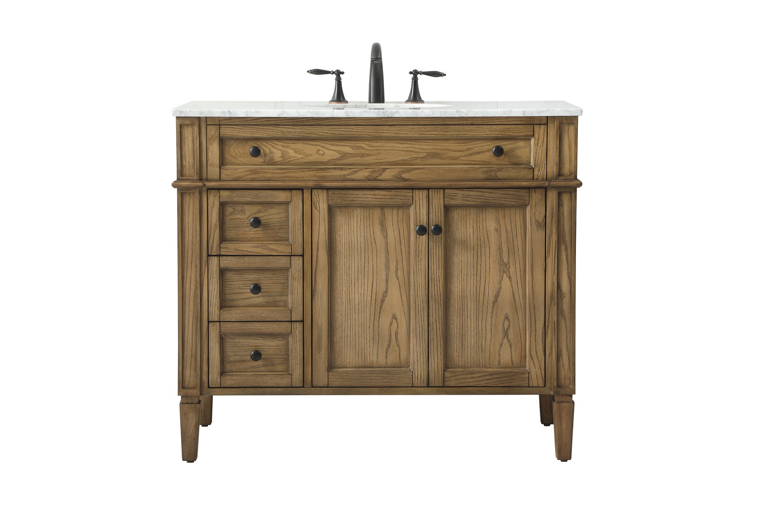 40 inch single bathroom vanity in driftwood