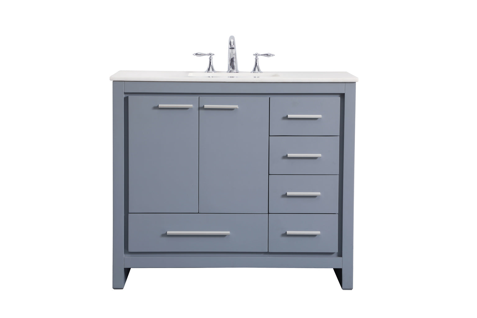 40 in. Single Bathroom Vanity set in grey