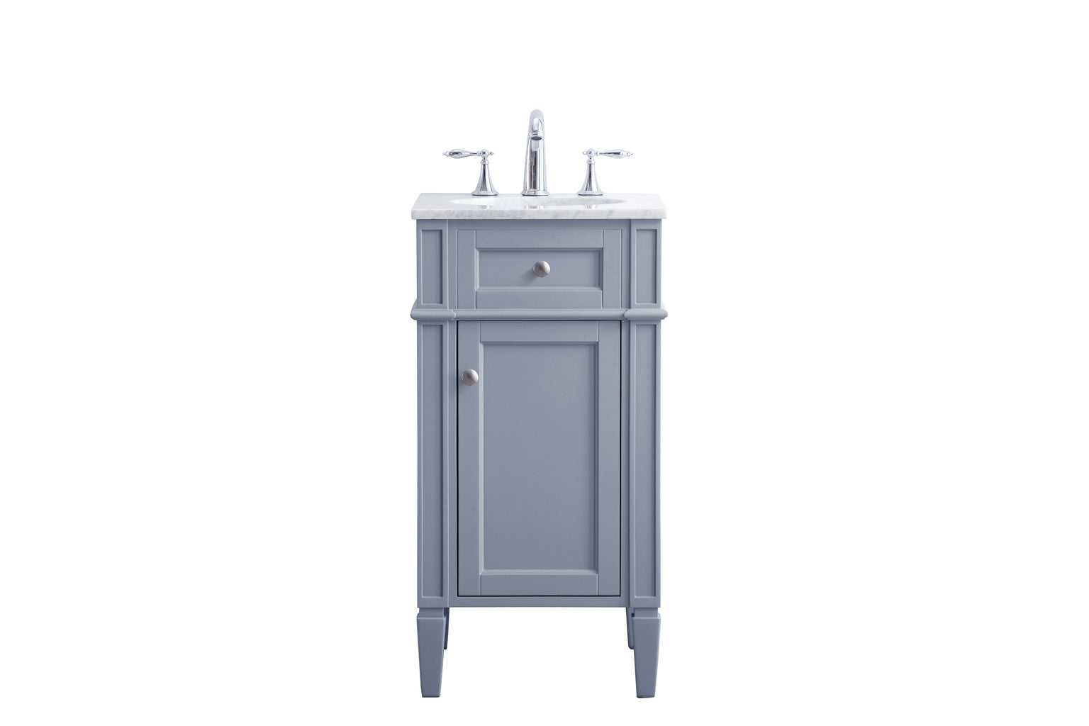 18 in. Single Bathroom Vanity set in grey