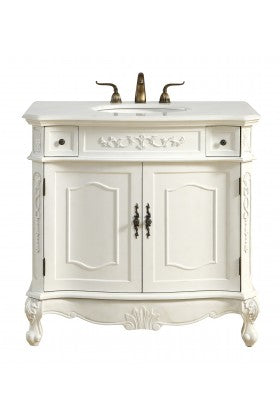 36 in. Single Bathroom Vanity set in Antique White